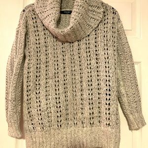 Size S Nine West light grey cowl neck sweater